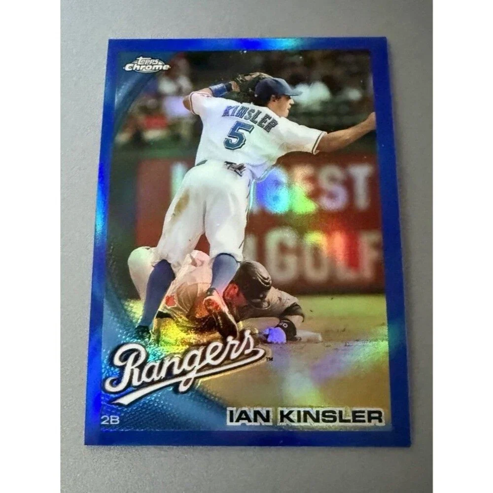 2010 Topps Chrome - Ian Kinsler #30 Blue Refractor /199